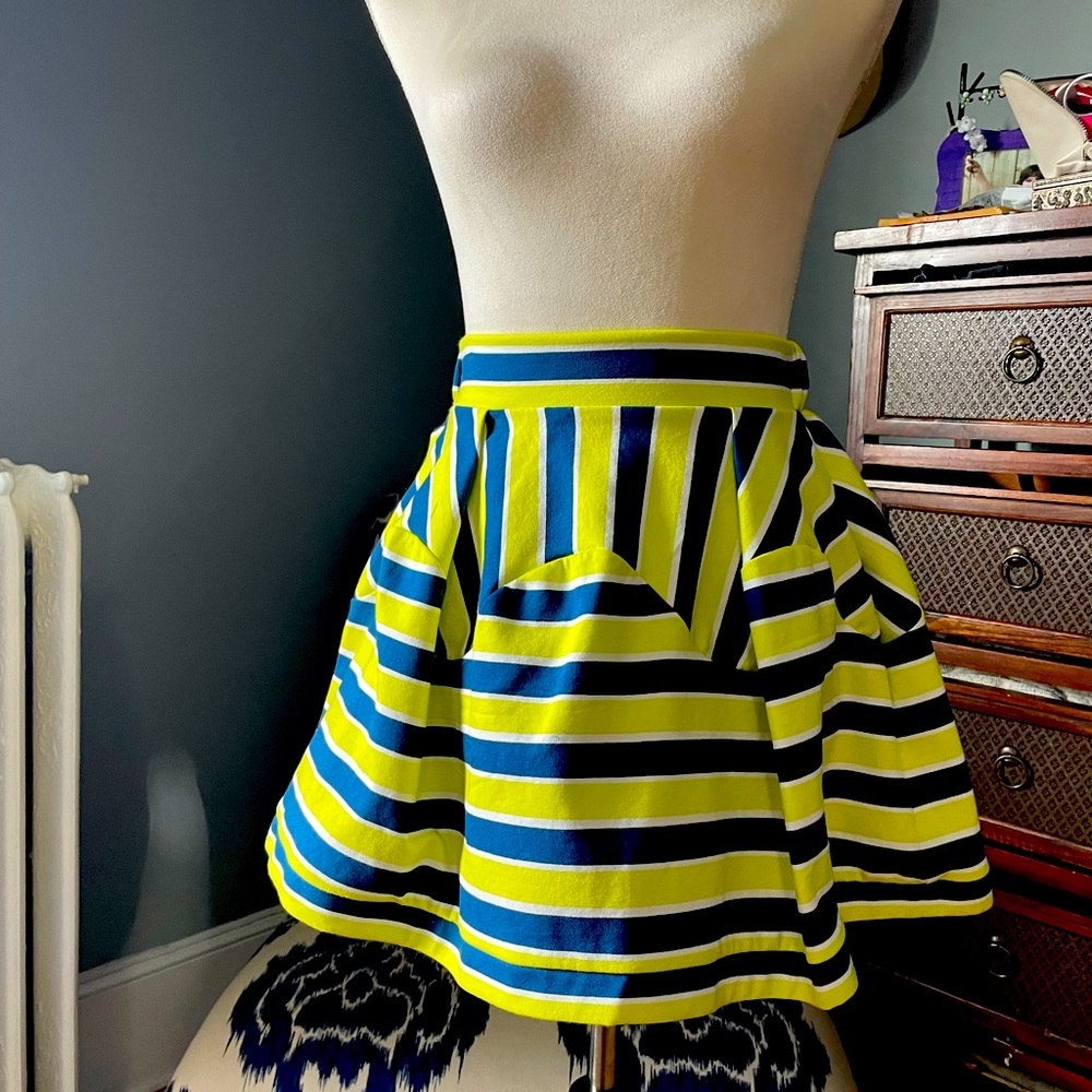Dare to Dream bright yellow and navy skirt